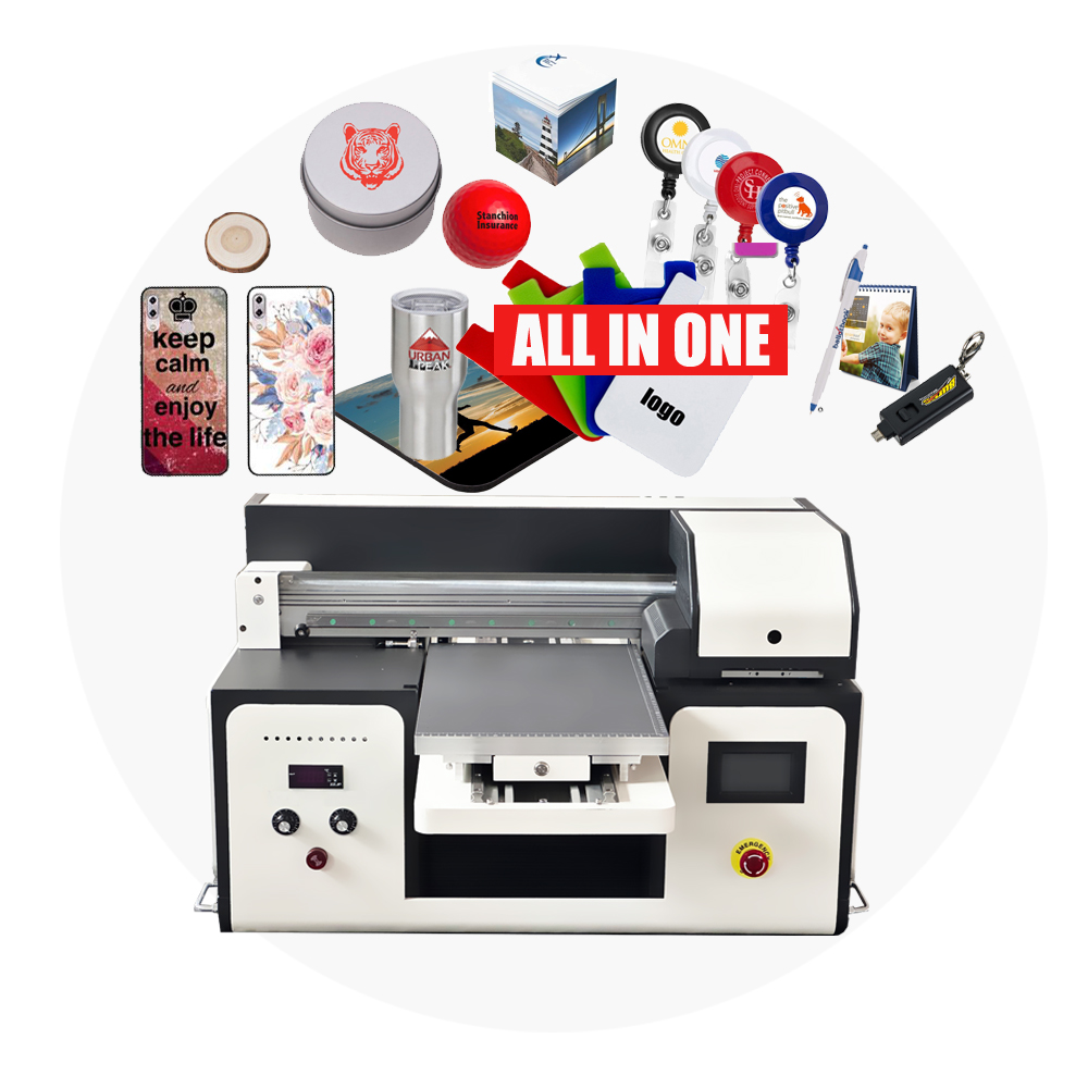 Freecolor High Quality A3+ Size UV DTF Printer with Varnish Color for Phone Case/gifts/photo/ball/metal/plastic/leather/cup Prin