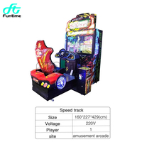 Écran LCD HD 47 "Machine de jeu de course de voitures d'arcade à pièces Console de simulation de tour en 3D Super Machine de jeu d'arcade de course de voitures