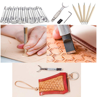 Kit d'outils en cuir, pièces, bricolage, artisanat, ensemble de rivets gaufré, petite combinaison pour la maison, fournitures d'usine