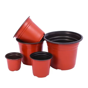 Pots de pépinière en plastique bicolore pour la maison et le jardin Contenant de plantes à fleurs et de graines de toutes tailles - Product Image 2