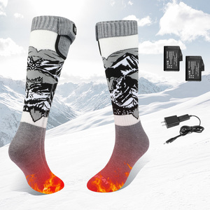 Chaussettes chauffantes rechargeables en tricot fin Coolmax EH Winter Crew pour le sport, le cyclisme, le patinage, la chasse - Product Image 1
