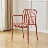 Chaise de salle à manger empilable en polypropylène coloré, moderne et durable, avec dossier, pour l'extérieur et l'intérieur, vente en gros à prix réduit