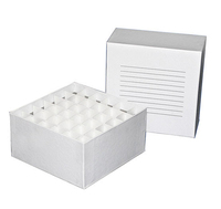 Lab and Medical Laboratory Cardboard Cryogenic Storage Box for Cryovial Tube 25 36 49 50 81 100 Wells