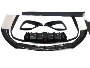 Kit de carrosserie en fibre de carbone style BS noir, adapté à la mercedes-benz W213 E63 <span class=keywords><strong>E55</strong></span>, protection lèvre avant et arrière - Product Image 4