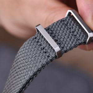 <span class=keywords><strong>Bracelet</strong></span> de <span class=keywords><strong>montre</strong></span> en nylon tressé doux brun de qualité supérieure JUELONG 20 mm 22 mm en <span class=keywords><strong>coton</strong></span> de chanvre et nylon - Product Image 2
