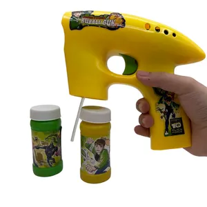 Máquina sopradora de bolhas de água para brinquedo, pistola de bolhas de água de desenho animado, presente para crianças, arma de brinquedo