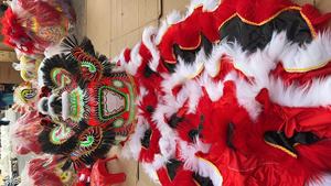 Costume de danse <span class=keywords><strong>du</strong></span> lion rouge Funtoys, style <span class=keywords><strong>du</strong></span> <span class=keywords><strong>sud</strong></span>, tête de lion, équipement de danse traditionnel et moderne pour les célébrations et les compétitions - Product Image 6