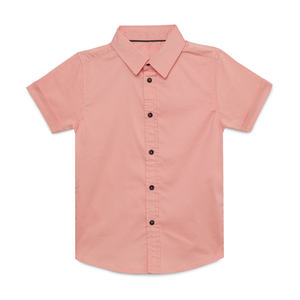 Chemises en coton de couleur unie pour garçons et enfants pour un usage quotidien Chemises en coton de couleur unie de style confortable pour garçons et enfants - Product Image 1