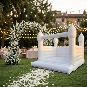 Château gonflable commercial blanc pour <span class=keywords><strong>la</strong></span> location <span class=keywords><strong>de</strong></span> fêtes et mariages - Product Image 6