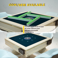 Nouvelle table de divertissement de couverture en cuir de table de Mahjong automatique haut de gamme