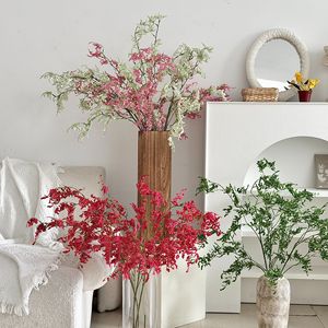 Fleurs artificielles Yasunobu, herbe d'amour rose et blanche en plastique, branche unique pour décorations de mariage - Product Image 3