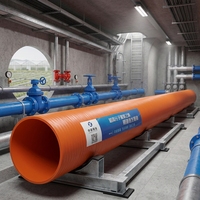 Tuyau principal d'irrigation agricole en PEHD, durable, résistant aux UV, pour les projets modernes de terres agricoles à grande échelle