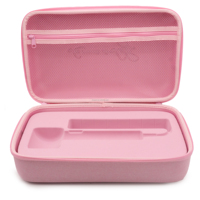 Étui pour sèche-cheveux en EVA avec fermeture éclair, coque rigide, antichoc, sac de transport et de rangement pour sèche-cheveux et accessoires, logo personnalisé, violet, OEM