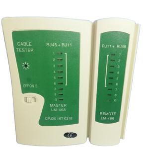 Vaohm LM-<span class=keywords><strong>468</strong></span> Netwerkkabeltester RJ45 RJ11 RJ12 CAT5 UTP LAN 9V Batterij-aangedreven Netwerktool voor Netwerkreparatie - Product Image 1