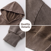 Vente en gros de sweats à capuche pour hommes, vêtements streetwear personnalisés avec impression en relief, sweats à capuche oversize en coton épais pour hommes