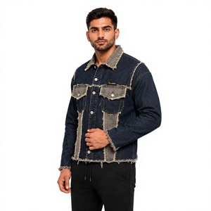 <b>Men</b>’s Denim <b>Jacket</b> Wholesale Supplier Custom Blue Washed Denim <b>Jackets</b> for <b>Men</b> Vintage <b>Trucker</b> <b>Jacket</b> Casual Streetwear Workwear - Product Image 1