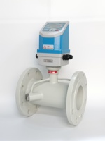 Débitmètre ultrasonique liquide en ligne DN100, mesure bidirectionnelle, sans perte de pression, haute précision pour l'eau industrielle