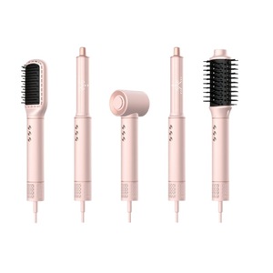 High Speed Hair Dryer 5 In 1 With Curling Brush And Diffuser Nozzle For Home Salon Use - Product Image 1