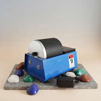 Machine à polir les bijoux REALMAX, kit de polisseuse rotative électrique à tambour en caoutchouc, polisseuse à tambour unique pour bijoux