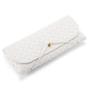 Étui à lunettes en cuir rectangulaire de couleur unie, boîte de rangement portable pour femmes et hommes, pochette pour lunettes de soleil, printemps 2022 - Product Image 5