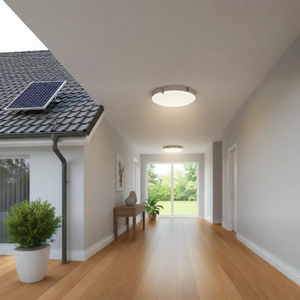 Plafonnier Rond d'Intérieur Blanc Chaud Froid 3 CCT avec Prise XT60 Panneau Solaire Télécommande IP44 pour Maison Balcon Garage Lumière - Product Image 4