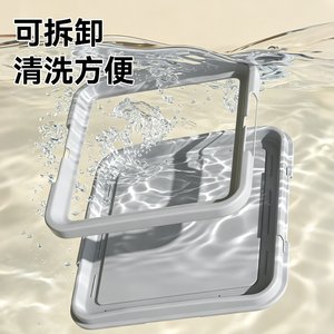 Toilette pour chien Huayuan Hoopet : toilette carrée pour chien, spacieuse, surélevée, anti-éclaboussures, amovible et lavable, pour chiens de petite à moyenne taille - Product Image 2