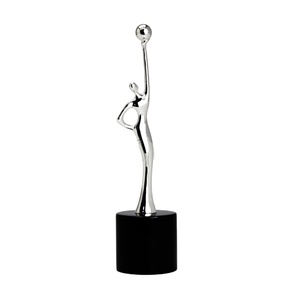 Trofeo de plata <span class=keywords><strong>Fugure</strong></span> de Metal, forma personalizada, Ideas de diseño, novedad, venta al por mayor - Product Image 1