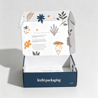 Boîte en carton ondulé personnalisée avec logo en couleur pour vêtements, chapeaux, chaussettes, boîtes d'expédition, emballage postal