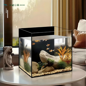 Acquario Ultra-Trasparente da 60 Galloni 5-in-1 e 3-in-1 per Piante Acquatiche, Set per <span class=keywords><strong>Tartarughe</strong></span> di Piccole Dimensioni, Acquario Paesaggistico - Product Image 1