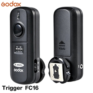 Godox kích hoạt FC-16 fc16 Kit kênh không dây flash kích hoạt Transmitter + Receiver Set - Product Image 1