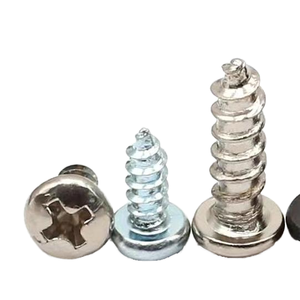 Cross Pan Head Self Tapping Screw Steel M2 M6 Zinc Plated Metric Coarse Thread <b>Fasteners</b> for Plastic - Product Image 1