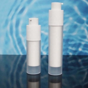 15ml 30ml 50ml White Cosmetic Plastic Rotating Frosted Double Walls Airless <b>Pump</b> <b>Bottle</b> - Product Image 5