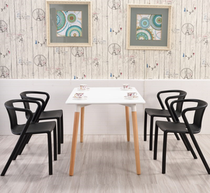 Botellero Apilable para eventos de boda Silla de café al aire libre Silla de comedor de plastico Sillas de barbero - Product Image 5