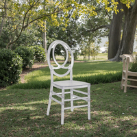 Chaise en résine plastique transparente avec cadre en acier inoxydable, empilable, moderne, pour salon, hôpital, mariages, banquets, hôtels, salle à manger