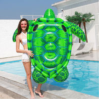 Elektrischer aufblasbarer Schildkröten-Schwimminsel-Liegestuhl aus Kunststoff für Erwachsene
