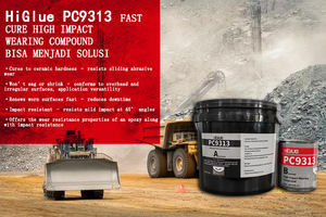 Composé anti-usure à haute résistance aux chocs PC 9313, rempli de particules céramiques de 3 mm, pour revêtement de conduits et de trémies - Product Image 4