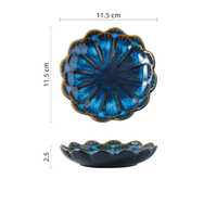 Petites assiettes en céramique de style japonais moderne de 4.5 pouces Diverses spécifications pour les assiettes à sauce aromatisées à usage domestique