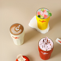 gros Nouveau gobelet personnalisé de 420ml Tasse à café de voyage isolée à double paroi en acier inoxydable 304 avec logo