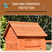 Poulailler en bois moderne de grande taille pour l'extérieur, imperméable, maison pour animaux de compagnie pour poules pondeuses