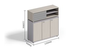 ตู้เก็บเอกสารไม้เฟอร์นิเจอร์สำนักงานโมเดลใหม่ - Product Image 5