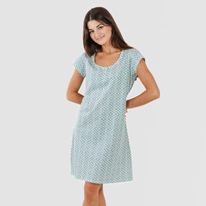 Abito Estivo <span class=keywords><strong>in</strong></span> <span class=keywords><strong>Cotone</strong></span> da <span class=keywords><strong>Donna</strong></span> con Logo Personalizzato Stampato Manica Corta Stile Casual Vita Naturale Tessuto per Spiaggia Uso Quotidiano/Vacanze - Product Image 2