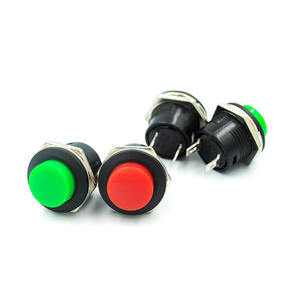 Interrupteur à bouton série R13-507, 16 mm, à réinitialisation automatique, circulaire - Product Image 1