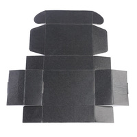 Caja de Cartón Corrugado Plegable para Envíos, Ecológica, Reciclable, Negra Mate, de Lujo para Comercio Electrónico, con Impresión de Logotipo Personalizado