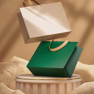 Sacs en papier pour courses, vêtements, chaussures, emballages cadeaux, avec logo personnalisé imprimé directement en usine - Product Image 5