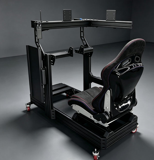 Factory Stock Basic Direct Drive Steering Wheel 40120 Aluminum Support Frame Simulator Chair Sim Racing Cockpit Sim Rig