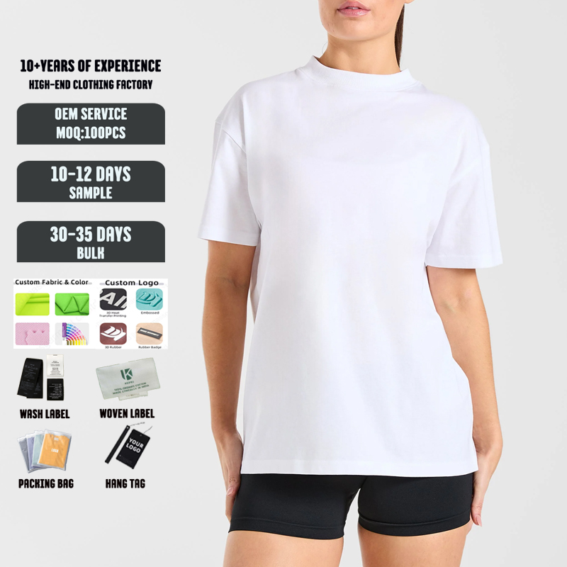 Women's Oversized Gym T-Shirt Quick Dry Moisture Wicking Loose Fit Short Sleeve Tee for Yoga Running Training Workout
