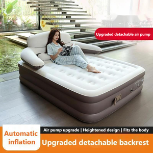 Outdoor Camping Inflatable Sleeping Mattress With <b>Back</b> <b>Support</b> Thick Wearproof Air <b>Bed</b> Multi Color <b>for</b> Travel Indoor Daily Use - Product Image 3