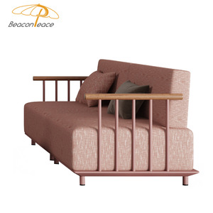 Mobilier d'extérieur moderne en <span class=keywords><strong>aluminium</strong></span> Canapés <span class=keywords><strong>de</strong></span> <span class=keywords><strong>jardin</strong></span> Transfert thermique en bois Couleur Resort 4 pièces Patio Sectionnel Lounge Sofa Set - Product Image 3