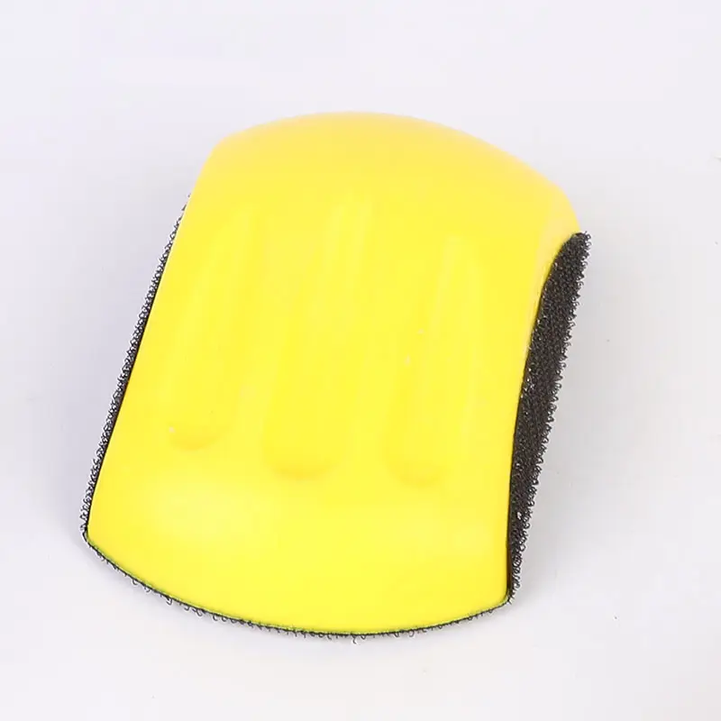 Hot sale high quality 5 Inch Mouse & Round Foam Hand Sanding Block Hook and Loop Disc Backing Pad abrasive pad