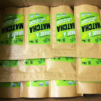 Poudre de Matcha Cérémonial Bio OEM 100g en Vrac, Sachet, Emballage en Tasse, Étiquettes Privées, Thé Vert Naturel pour Mincir